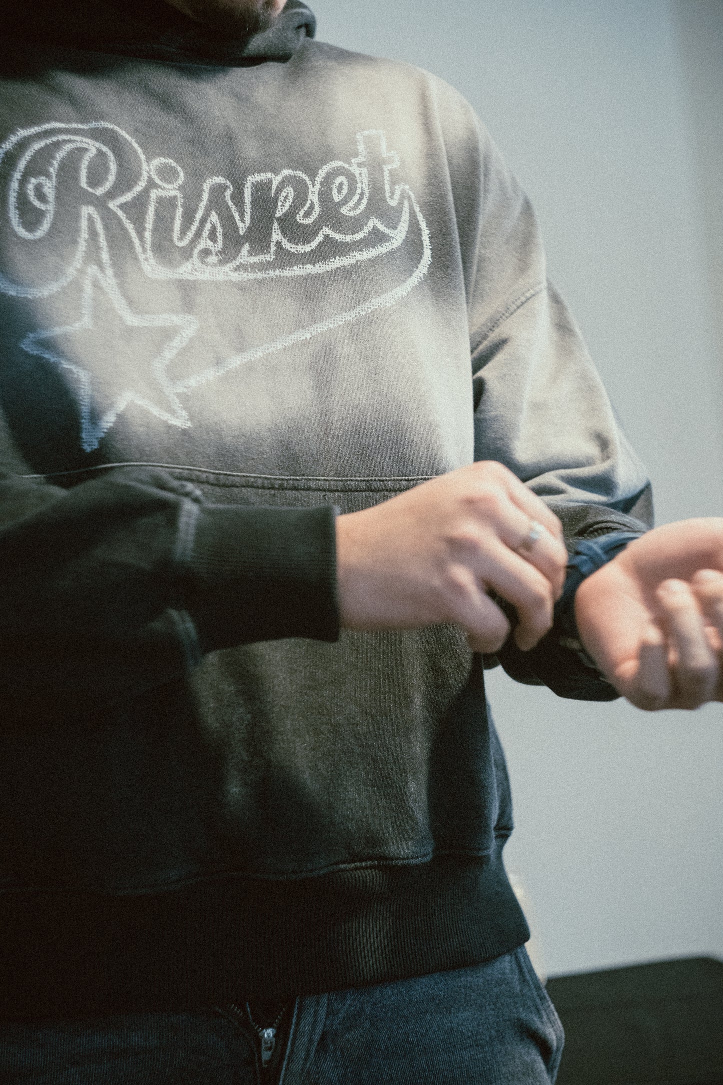 Black Hoodie Worn Out
