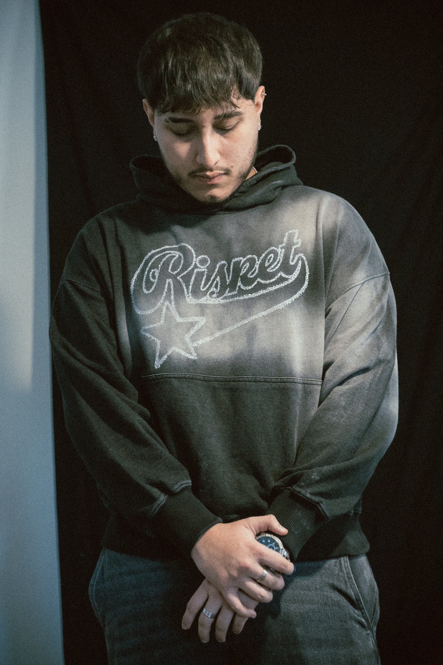 Black Hoodie Worn Out